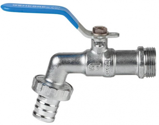 Robinet cu bila dublu serviciu, filet G 1/2&QUOT; x G 3/4&QUOT;, maneta blocabila, PN 16